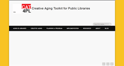 Desktop Screenshot of creativeagingtoolkit.org