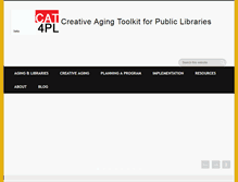 Tablet Screenshot of creativeagingtoolkit.org